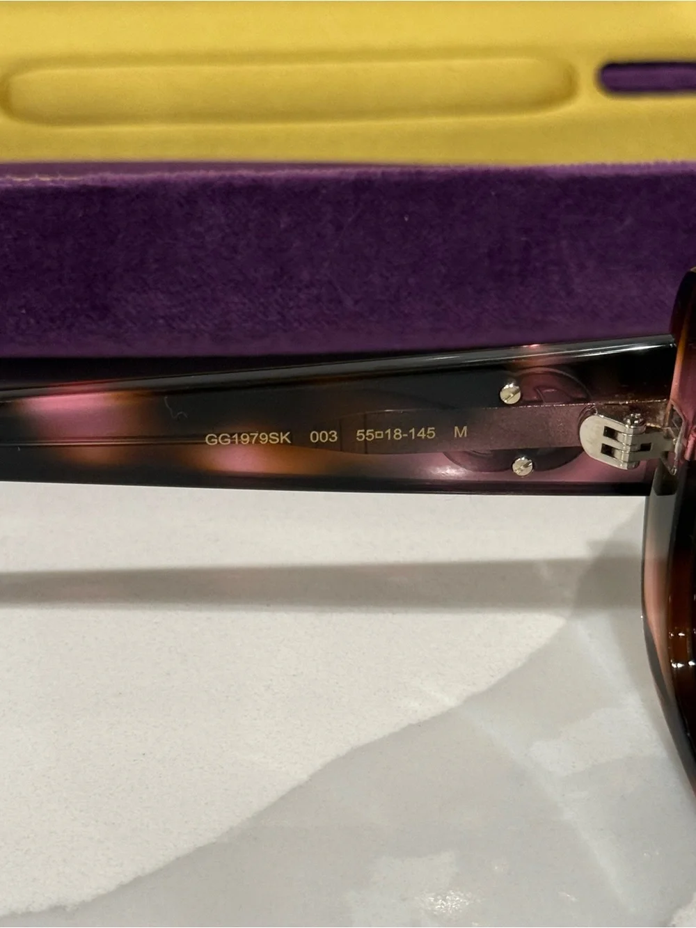 Gucci GG1979SK 003 Tortoiseshell Sunglasses NWT w/ Case